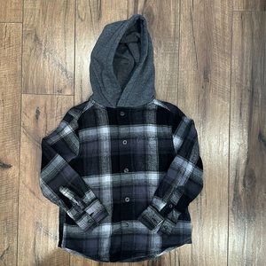 Flannel with hood